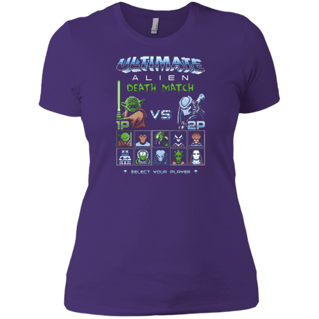 T-Shirts Purple / X-Small Alien Death Match Women's Premium T-Shirt
