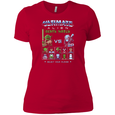 T-Shirts Red / X-Small Alien Death Match Women's Premium T-Shirt
