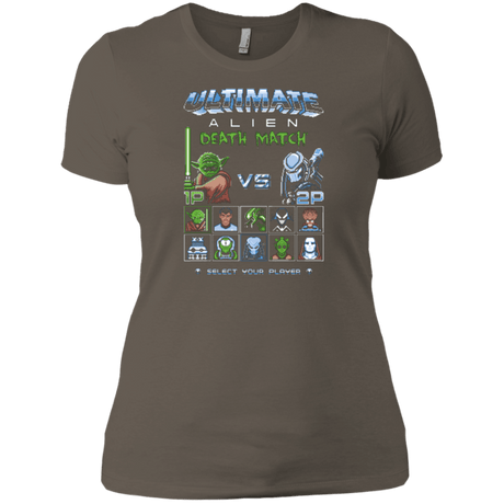 T-Shirts Warm Grey / X-Small Alien Death Match Women's Premium T-Shirt
