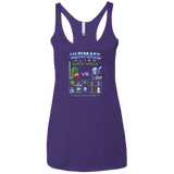 T-Shirts Purple / X-Small Alien Death Match Women's Triblend Racerback Tank