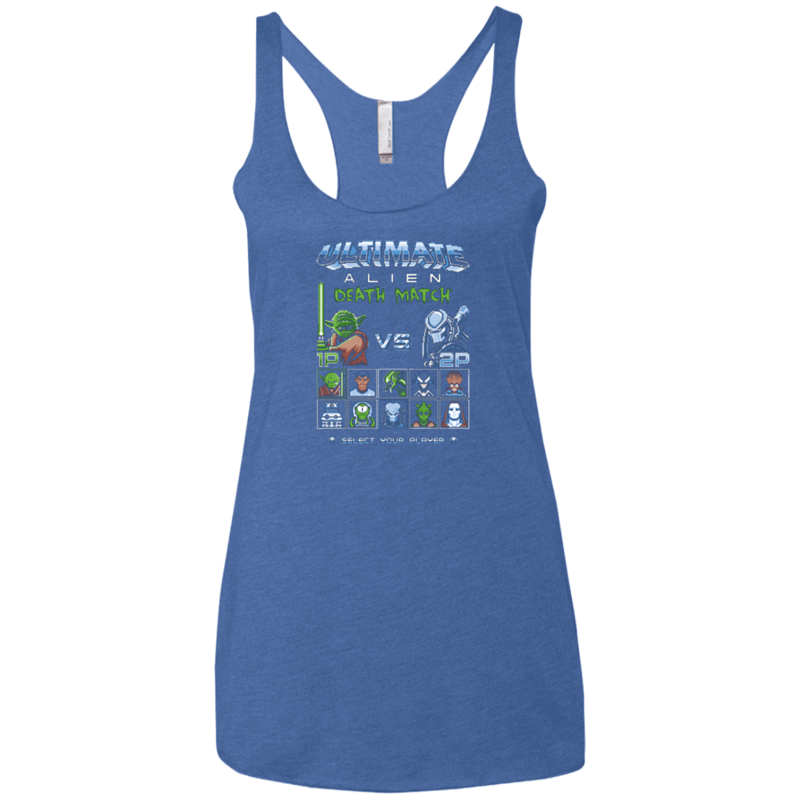 T-Shirts Vintage Royal / X-Small Alien Death Match Women's Triblend Racerback Tank