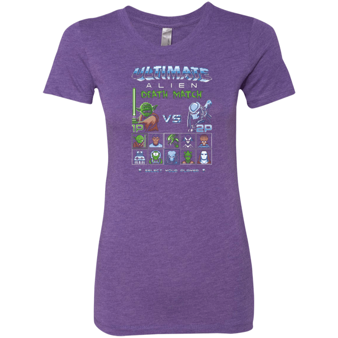 T-Shirts Purple Rush / Small Alien Death Match Women's Triblend T-Shirt