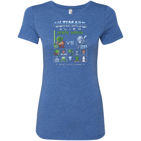 T-Shirts Vintage Royal / Small Alien Death Match Women's Triblend T-Shirt