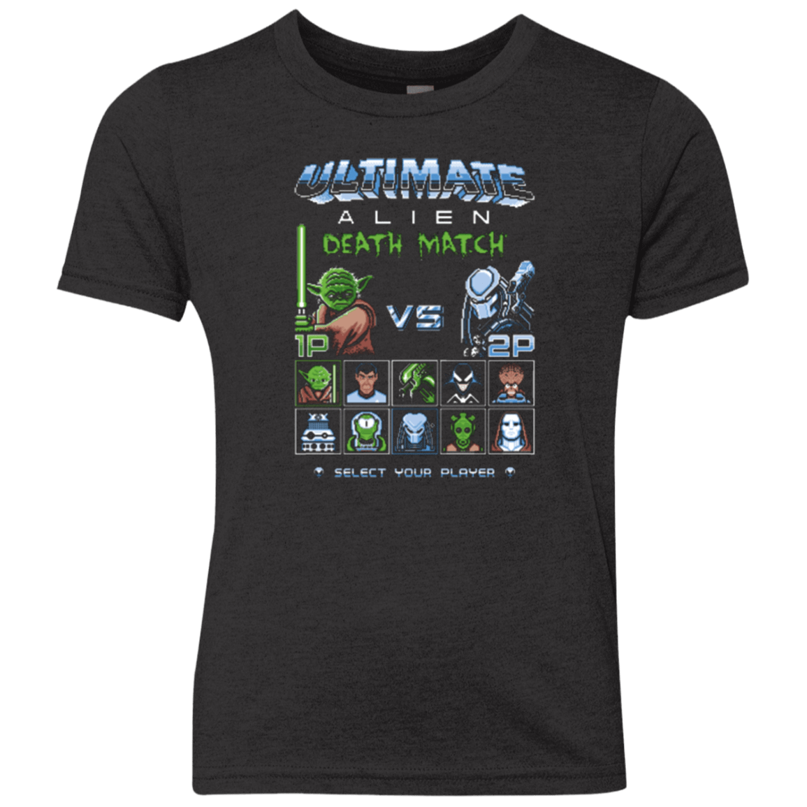 T-Shirts Vintage Black / YXS Alien Death Match Youth Triblend T-Shirt