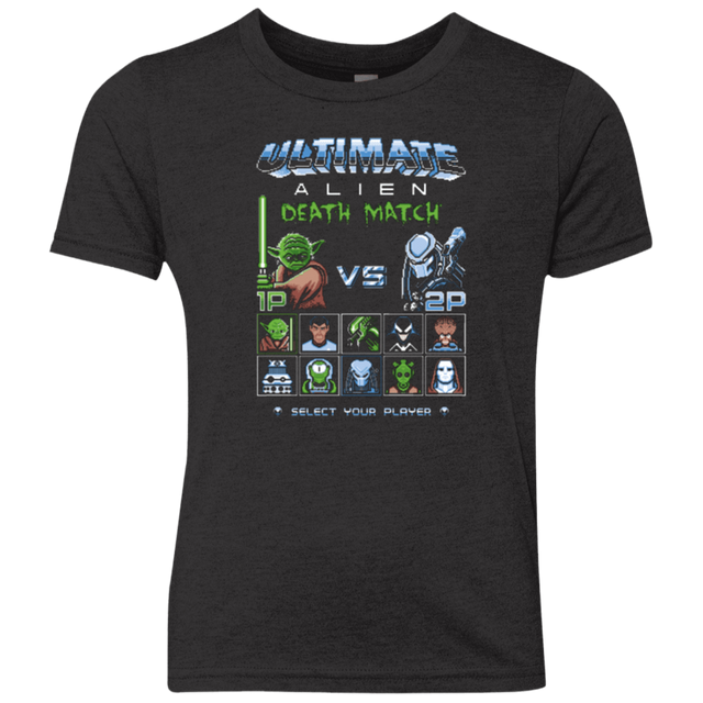 T-Shirts Vintage Black / YXS Alien Death Match Youth Triblend T-Shirt