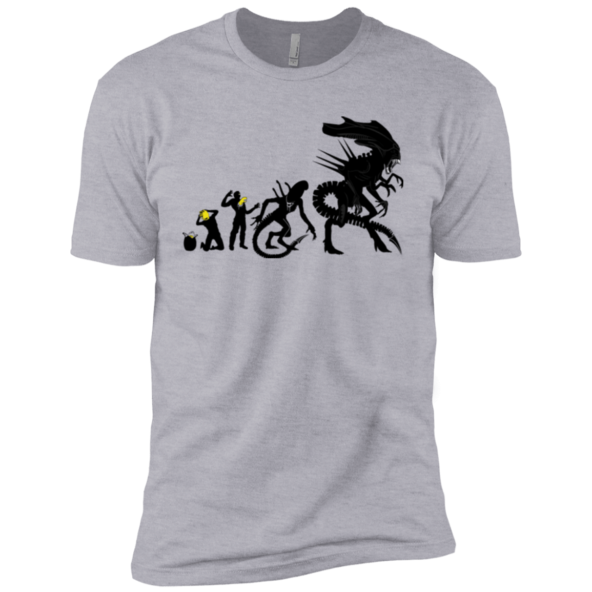 T-Shirts Heather Grey / YXS Alien Evolution Boys Premium T-Shirt