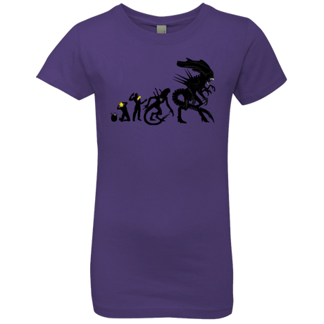 T-Shirts Purple Rush / YXS Alien Evolution Girls Premium T-Shirt