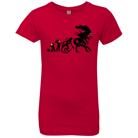 T-Shirts Red / YXS Alien Evolution Girls Premium T-Shirt