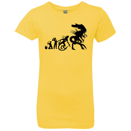 T-Shirts Vibrant Yellow / YXS Alien Evolution Girls Premium T-Shirt