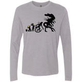 T-Shirts Heather Grey / Small Alien Evolution Men's Premium Long Sleeve