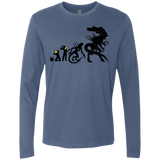 T-Shirts Indigo / Small Alien Evolution Men's Premium Long Sleeve