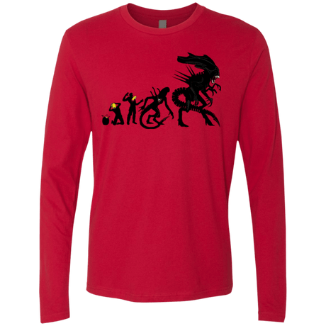 T-Shirts Red / Small Alien Evolution Men's Premium Long Sleeve