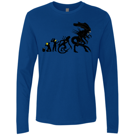 T-Shirts Royal / Small Alien Evolution Men's Premium Long Sleeve
