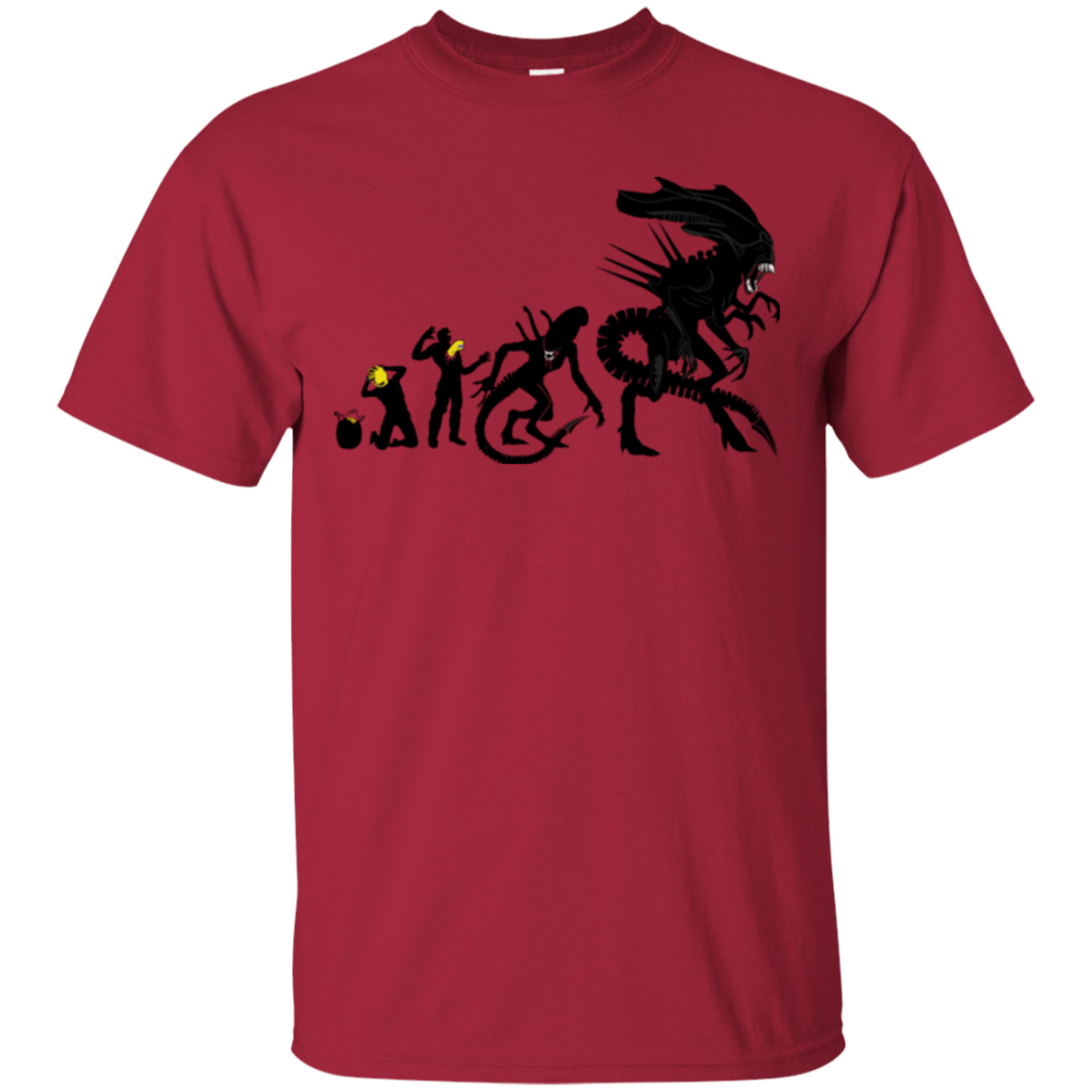 T-Shirts Cardinal / Small Alien Evolution T-Shirt