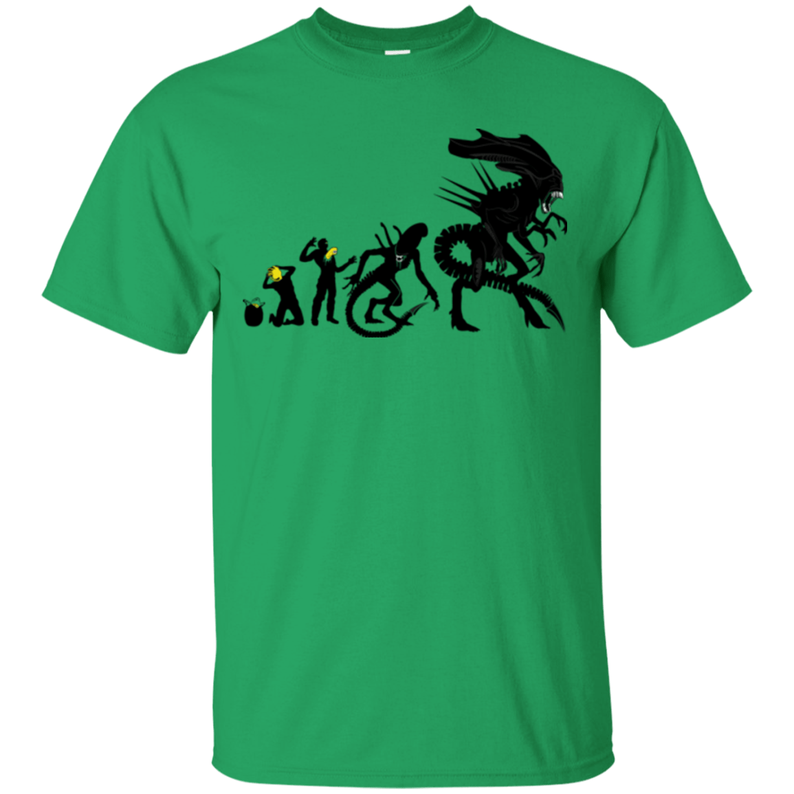 T-Shirts Irish Green / Small Alien Evolution T-Shirt