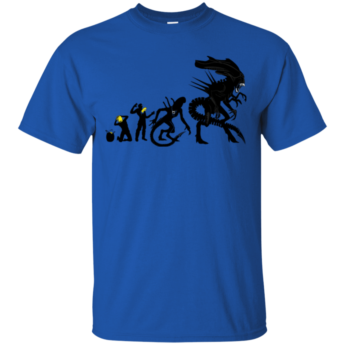 T-Shirts Royal / Small Alien Evolution T-Shirt