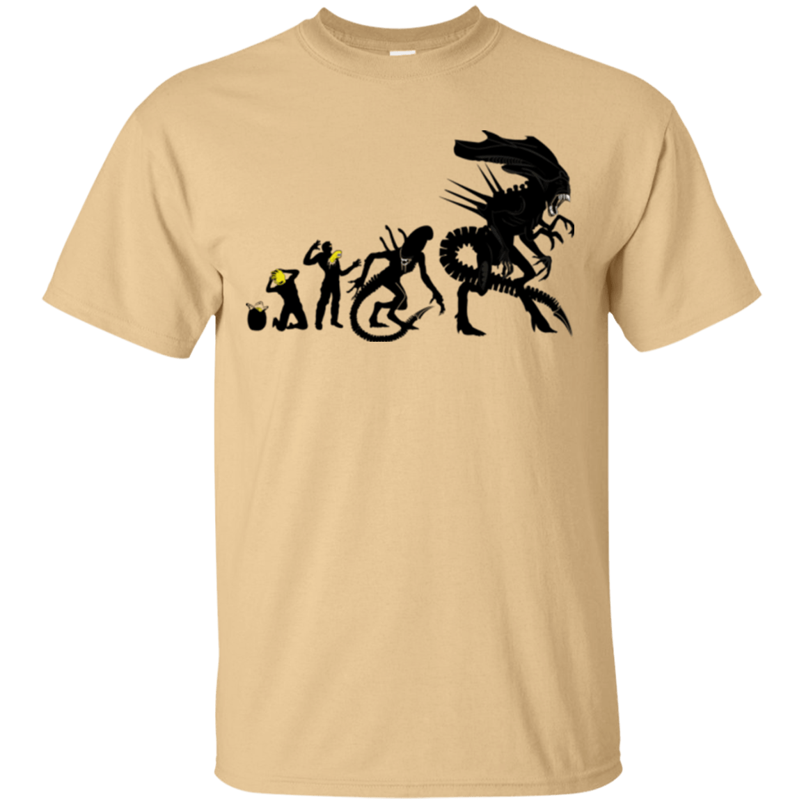 T-Shirts Vegas Gold / Small Alien Evolution T-Shirt