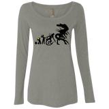 T-Shirts Venetian Grey / Small Alien Evolution Women's Triblend Long Sleeve Shirt