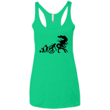T-Shirts Envy / X-Small Alien Evolution Women's Triblend Racerback Tank