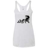 T-Shirts Heather White / X-Small Alien Evolution Women's Triblend Racerback Tank