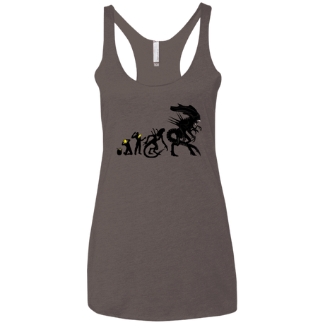 T-Shirts Macchiato / X-Small Alien Evolution Women's Triblend Racerback Tank