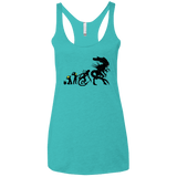 T-Shirts Tahiti Blue / X-Small Alien Evolution Women's Triblend Racerback Tank