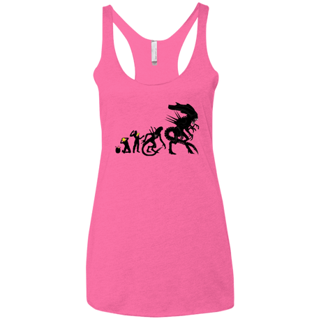 T-Shirts Vintage Pink / X-Small Alien Evolution Women's Triblend Racerback Tank