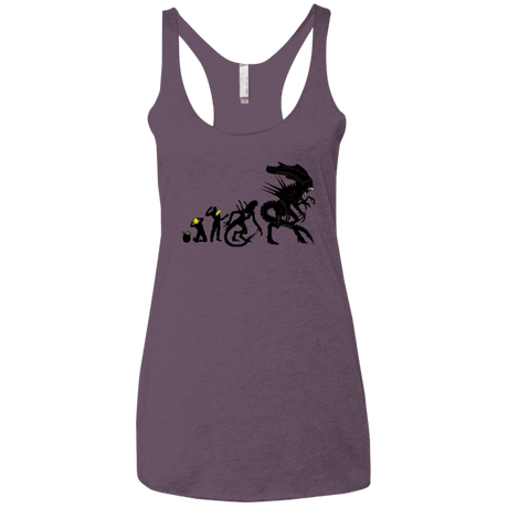 T-Shirts Vintage Purple / X-Small Alien Evolution Women's Triblend Racerback Tank