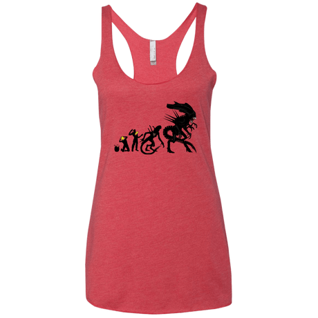 T-Shirts Vintage Red / X-Small Alien Evolution Women's Triblend Racerback Tank