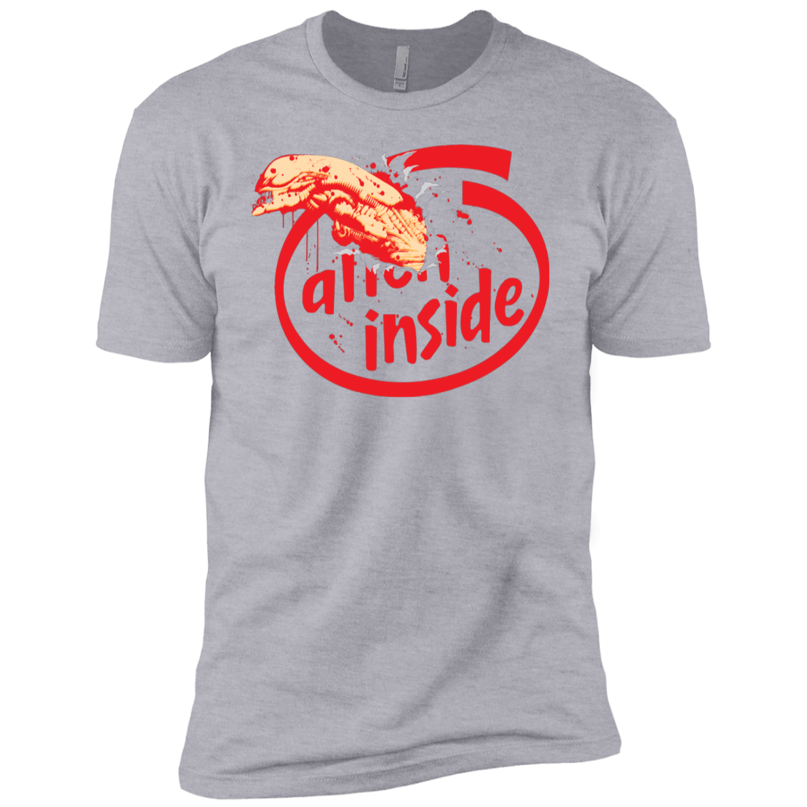 T-Shirts Heather Grey / YXS Alien Inside Boys Premium T-Shirt