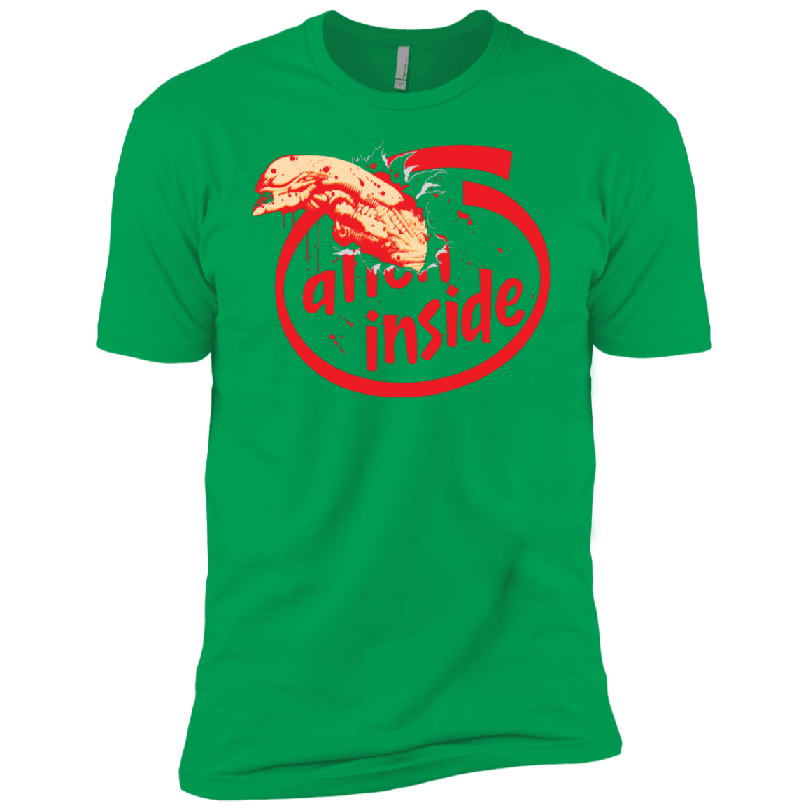 T-Shirts Kelly Green / YXS Alien Inside Boys Premium T-Shirt