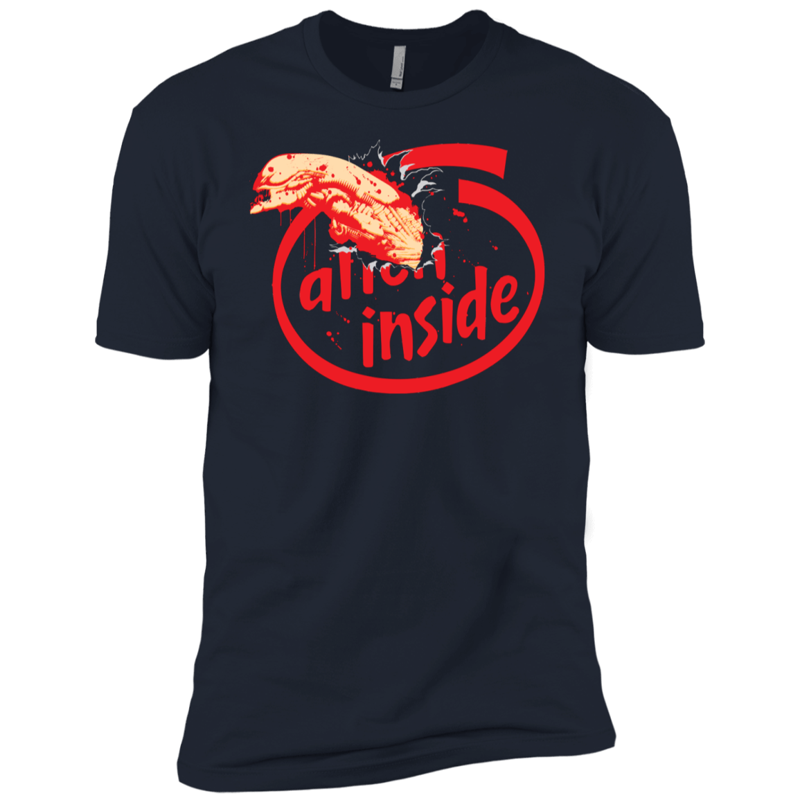 T-Shirts Midnight Navy / YXS Alien Inside Boys Premium T-Shirt