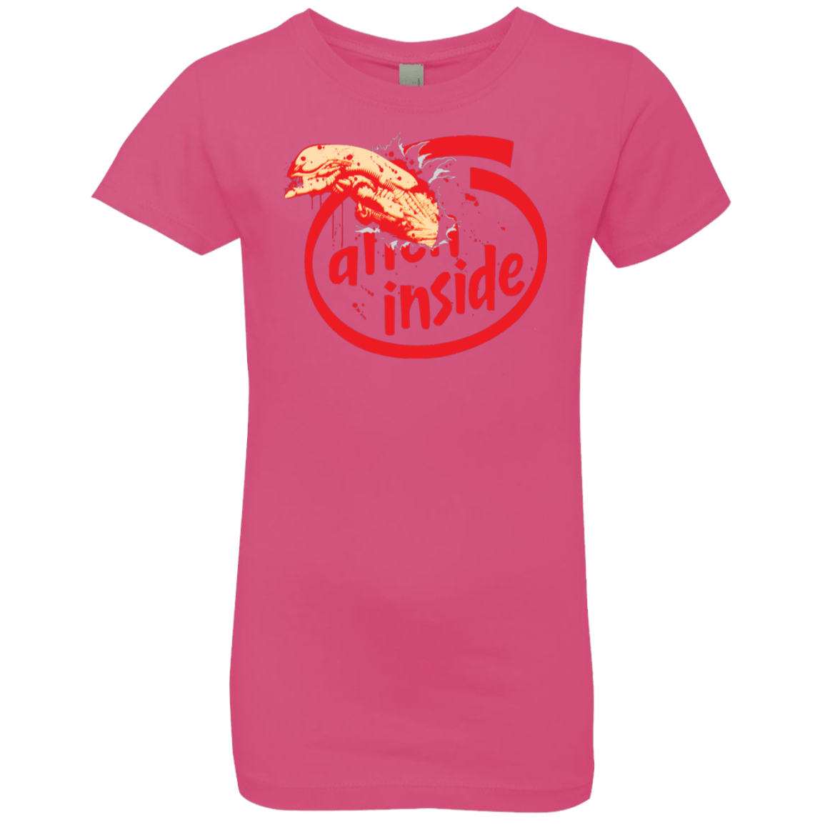 T-Shirts Hot Pink / YXS Alien Inside Girls Premium T-Shirt