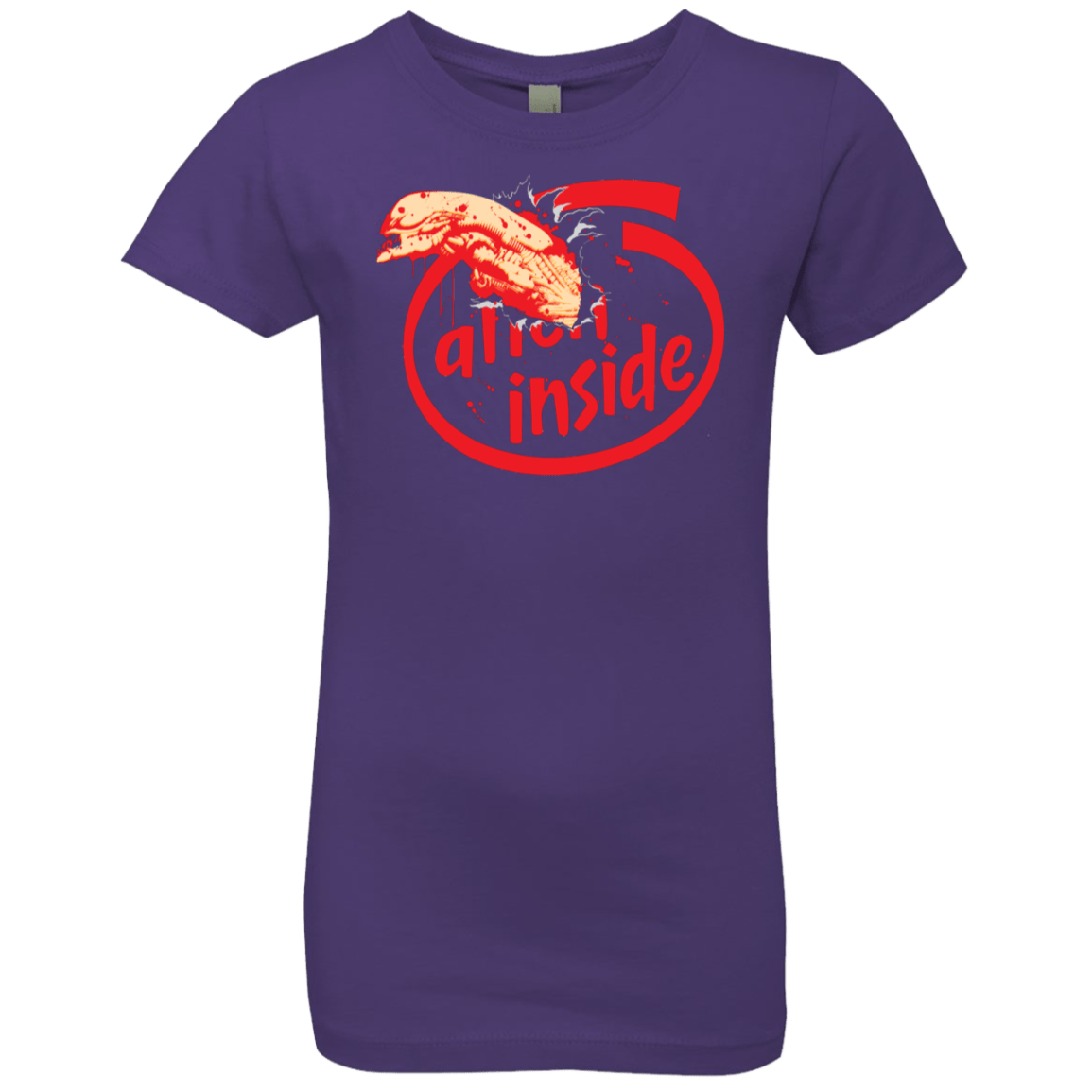T-Shirts Purple Rush / YXS Alien Inside Girls Premium T-Shirt