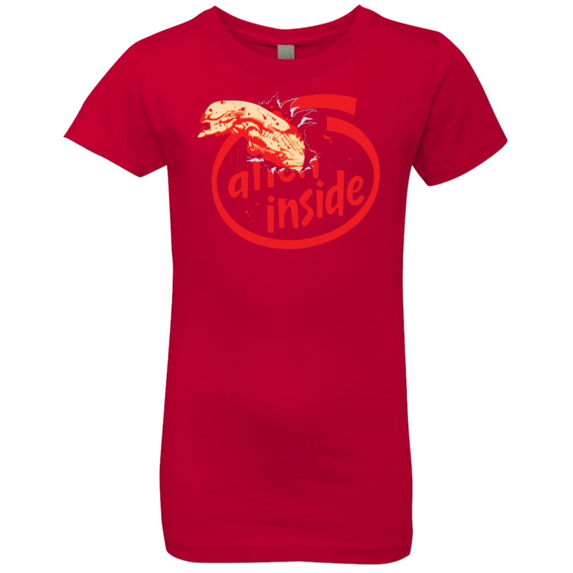 T-Shirts Red / YXS Alien Inside Girls Premium T-Shirt