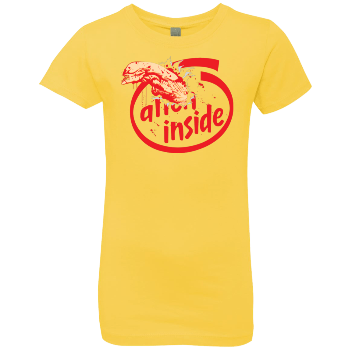 T-Shirts Vibrant Yellow / YXS Alien Inside Girls Premium T-Shirt