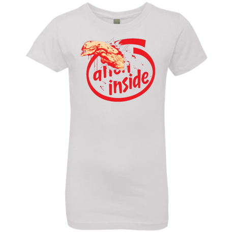 T-Shirts White / YXS Alien Inside Girls Premium T-Shirt