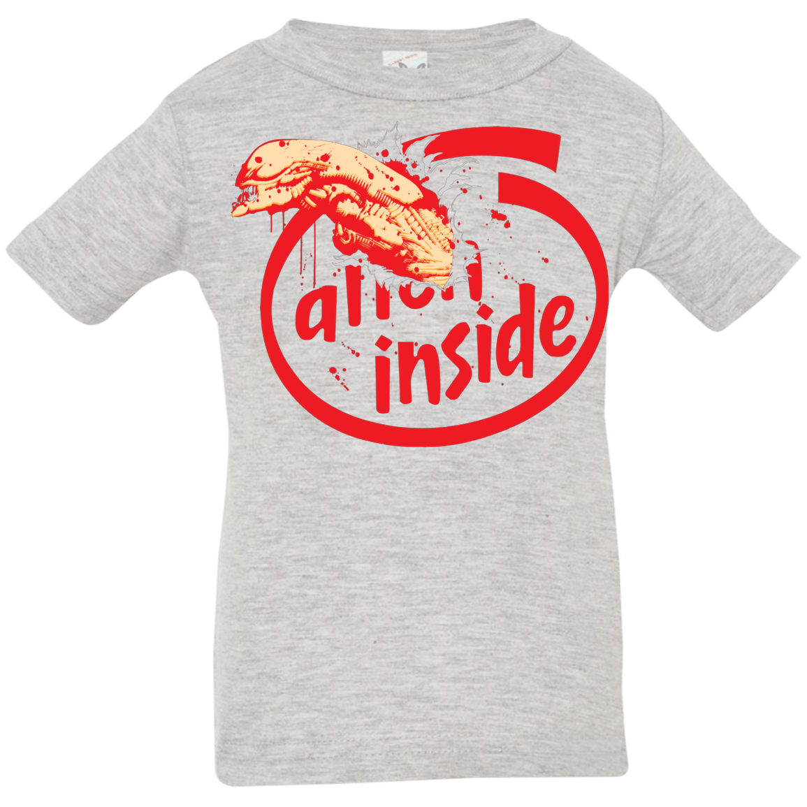 T-Shirts Heather Grey / 6 Months Alien Inside Infant Premium T-Shirt