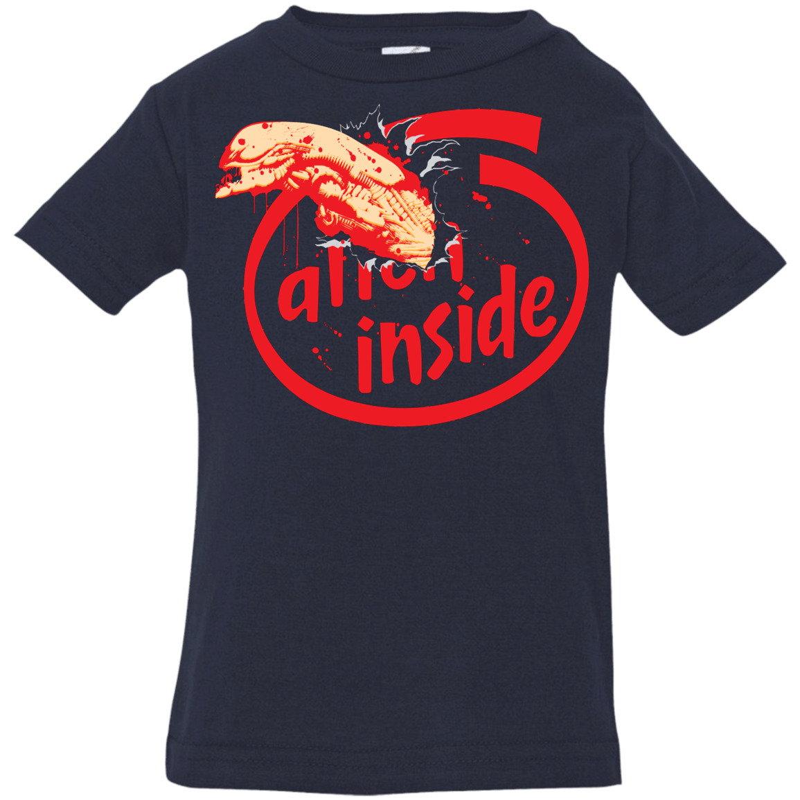 T-Shirts Navy / 6 Months Alien Inside Infant Premium T-Shirt