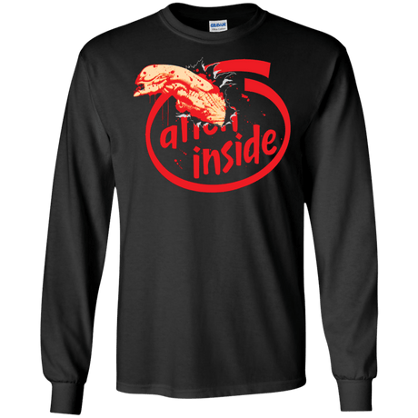T-Shirts Black / S Alien Inside Men's Long Sleeve T-Shirt