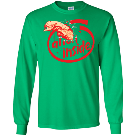 T-Shirts Irish Green / S Alien Inside Men's Long Sleeve T-Shirt