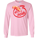 T-Shirts Light Pink / S Alien Inside Men's Long Sleeve T-Shirt
