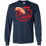 T-Shirts Navy / S Alien Inside Men's Long Sleeve T-Shirt
