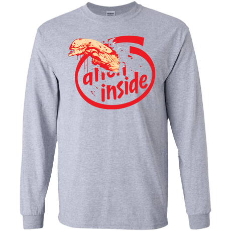 T-Shirts Sport Grey / S Alien Inside Men's Long Sleeve T-Shirt