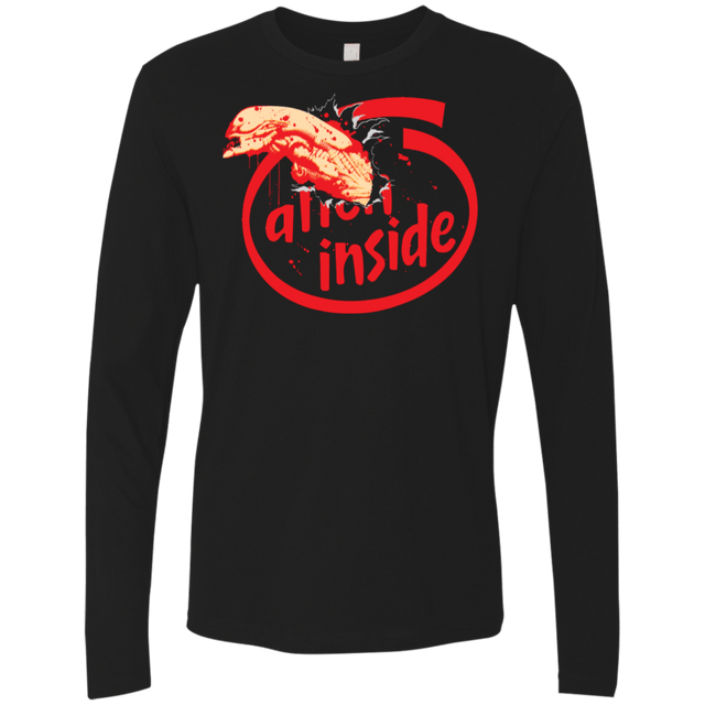 T-Shirts Black / S Alien Inside Men's Premium Long Sleeve