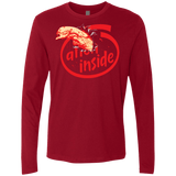 T-Shirts Cardinal / S Alien Inside Men's Premium Long Sleeve