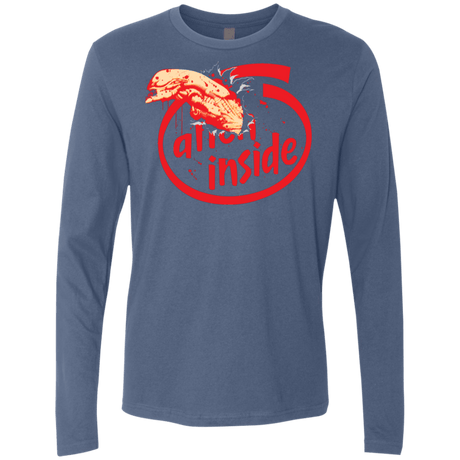 T-Shirts Indigo / S Alien Inside Men's Premium Long Sleeve