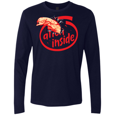 T-Shirts Midnight Navy / S Alien Inside Men's Premium Long Sleeve