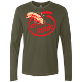T-Shirts Military Green / S Alien Inside Men's Premium Long Sleeve