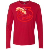 T-Shirts Red / S Alien Inside Men's Premium Long Sleeve